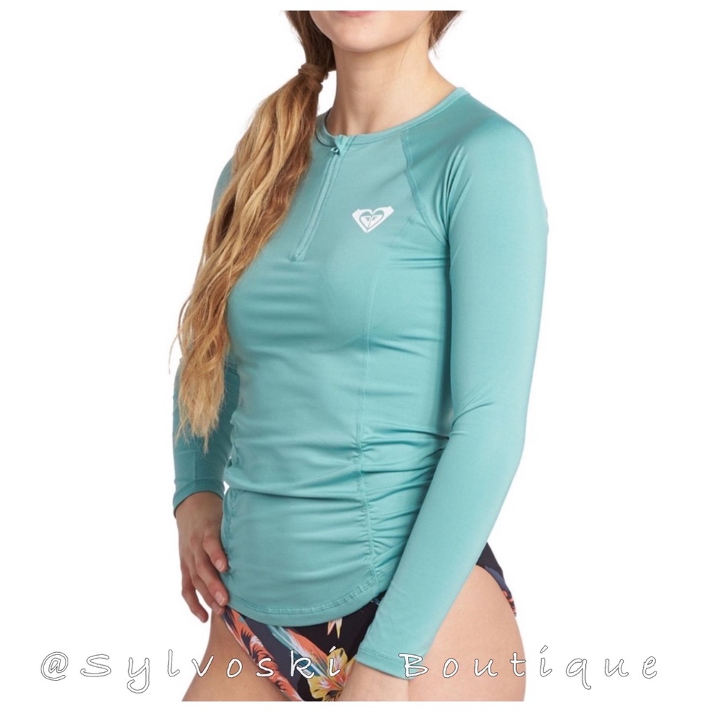 🔥 Roxy Crusin Long Sleeve Lycra Rashguard NWT - Picture 3 of 5